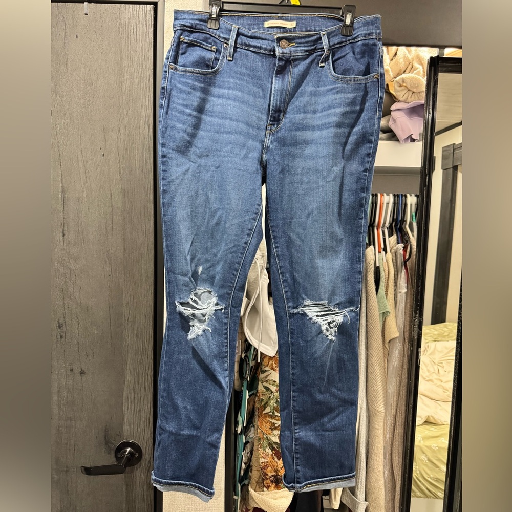 Women High Rise Levi 724 Straight Jean